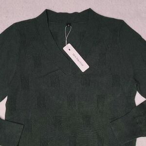 Arach & Cloz Cardigan Sweater Womens Size Small Emerald Long Sleeve